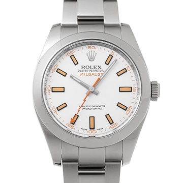 ロレックス ミルガウス 116400 ホワイト メンズ 時計 【中古】【wristwatch】