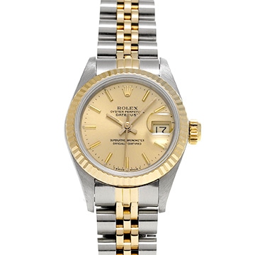 ロレックス デイトジャスト 69173 シャンパン レディース 時計 【中古】【wristwatch】