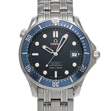オメガ シーマスター ダイバー300 コーアクシャル 2220.80 ブルー メンズ 時計 【中古】【wristwatch】