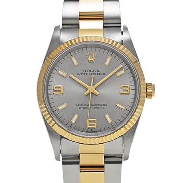 ロレックス オイスターパーペチュアル 14233 グレー メンズ 時計 【中古】【wristwatch】