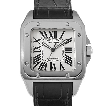 カルティエ サントス100 LM W20076X8 シルバー メンズ 時計 【中古】【wristwatch】
