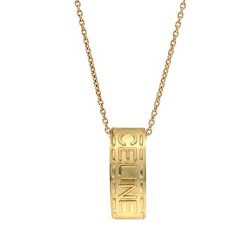 セリーヌ ロゴネックレス ゴールド K18イエローゴールド YG レディース ジュエリー 【中古】【jewelry】