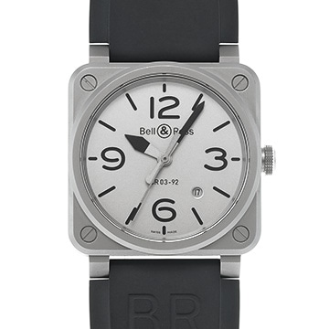 ベル＆ロス BR 03-92 ホロブラック BR0392-GBL-ST/SRB シルバー メンズ 時計 【中古】【wristwatch】