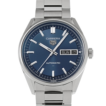 タグ ホイヤー カレラ デイデイト 41mm TH31-02 WDA2112.BA0043 ブルー メンズ 時計 【中古】【wristwatch】