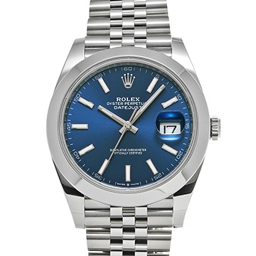 ロレックス デイトジャスト 41 126300 アズーロブルー メンズ 時計 【新品】【wristwatch】