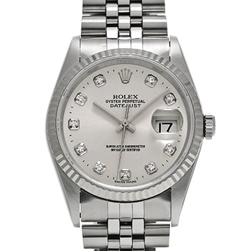 ロレックス デイトジャスト 16234G シルバー/ダイヤモンド メンズ 時計 【中古】【wristwatch】