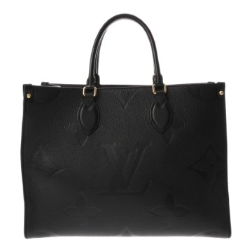 ルイ ヴィトン モノグラムアンプラント オンザゴー MM ノワール M45595 レザー ユニセックス バッグ 【中古】【bag】