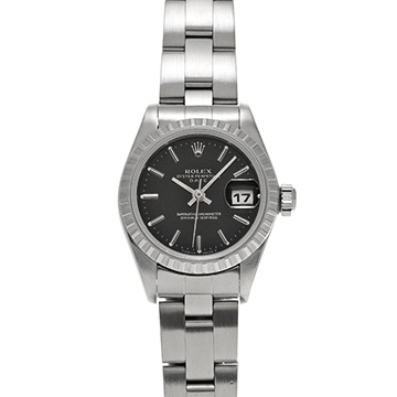 ロレックス オイスターパーペチュアル デイト 69240 ブラック レディース 時計 【中古】【wristwatch】