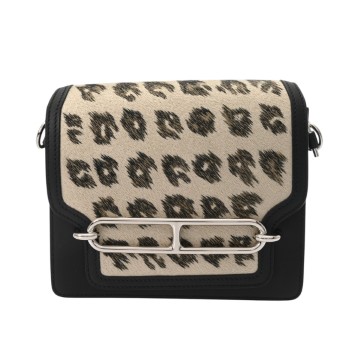 エルメス ルリ ミニ ブラック ヴォースイフト/ハラコ レディース バッグ 【中古】【bag】