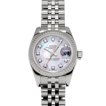 ロレックス デイトジャスト  179174NG ピンクシェル/ダイヤモンド レディース 時計 【中古】【wristwatch】