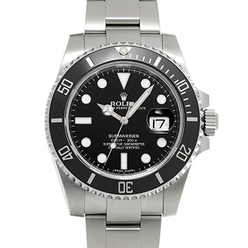 ロレックス サブマリーナ デイト 116610LN ブラック メンズ 時計 【中古】【wristwatch】