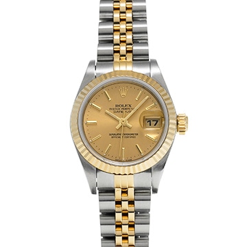 ロレックス デイトジャスト 79173 シャンパン レディース 時計 【中古】【wristwatch】