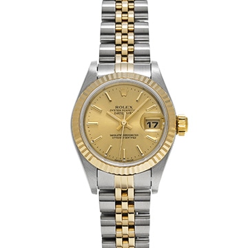 ロレックス デイトジャスト 79173 シャンパン レディース 時計 【中古】【wristwatch】