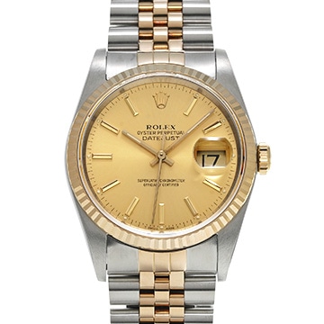 ロレックス デイトジャスト 16233 シャンパン メンズ 時計 【中古】【wristwatch】
