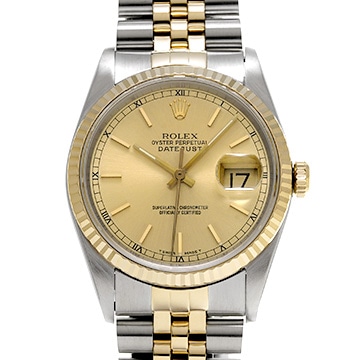 ロレックス デイトジャスト 36 16233 シャンパン メンズ 時計 【中古】【wristwatch】