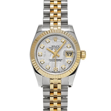 ロレックス デイトジャスト 179173G メテオライト/ダイヤモンド レディース 時計 【中古】【wristwatch】