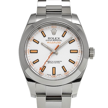 ロレックス ミルガウス 116400 ホワイト メンズ 時計 【中古】【wristwatch】