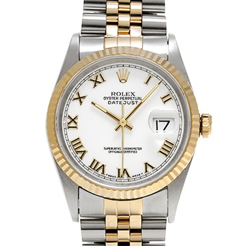ロレックス デイトジャスト 16233 ホワイトシャンタン メンズ 時計 【中古】【wristwatch】