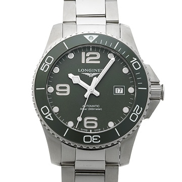 ロンジン ハイドロコンクエスト L3.782.4.06.6 カーキ メンズ 時計 【中古】【wristwatch】