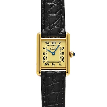 カルティエ マストタンク ヴェルメイユ SM W1003154 アイボリー レディース 時計 【中古】【wristwatch】