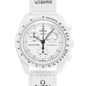 スウォッチ OMEGA×スウォッチ ミッション トゥー ザ ムーンフェイズ SO33W700 ホワイト メンズ 時計 【新品】【wristwatch】