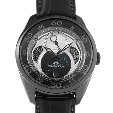 シチズン カンパノラ  エコドライブ 塵地螺鈿 BU0024-02A ブラック/シルバー メンズ 時計 【中古】【wristwatch】