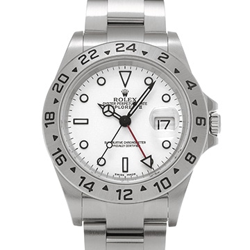 ロレックス エクスプローラーII 16570 ホワイト メンズ 時計 【中古】【wristwatch】