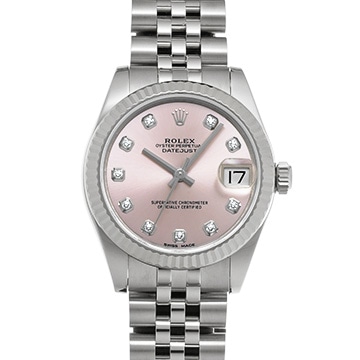 ロレックス デイトジャスト 178274G ピンク/ダイヤモンド ユニセックス 時計 【中古】【wristwatch】