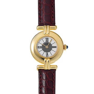 カルティエ マスト コリゼ ヴェルメイユ SM 590002 ホワイト/グレー レディース 時計 【中古】【wristwatch】