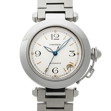 カルティエ パシャC W31015M7 ホワイト ユニセックス 時計 【中古】【wristwatch】