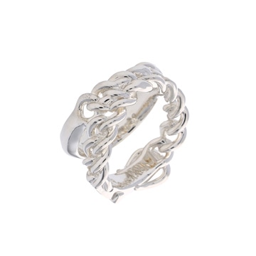 エルメス ブックルセリエ アンフレクシブル リング　#54 シルバー シルバー925 レディース ジュエリー 【中古】【jewelry】