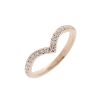 ティファニー ソレストVバンド リング #6 ゴールド K18ピンクゴールド PG レディース ジュエリー 【中古】【jewelry】