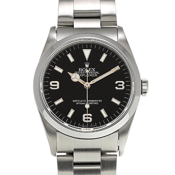 ロレックス エクスプローラー 14270 ブラック メンズ 時計 【中古】【wristwatch】