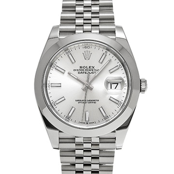 ロレックス デイトジャスト 41 126300 シルバー メンズ 時計 【中古】【wristwatch】