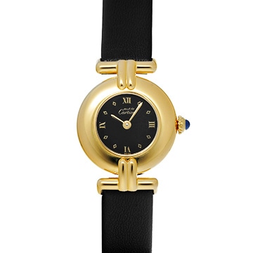 カルティエ マスト コリゼ  ヴェルメイユ SM 590002 ブラック レディース 時計 【中古】【wristwatch】