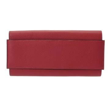 エルメス パッサンロング ルージュグレナ エバーカラー レディース 財布 【中古】【purse】
