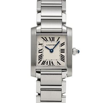 カルティエ タンクフランセーズ SM　 W51008Q3 シルバー レディース 時計 【中古】【wristwatch】