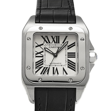 カルティエ サントス 100 MM W20126X8 シルバー ユニセックス 時計 【中古】【wristwatch】