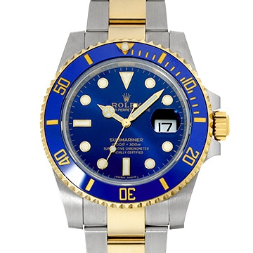 ロレックス サブマリーナ デイト 116613LB ブルー メンズ 時計 【中古】【wristwatch】