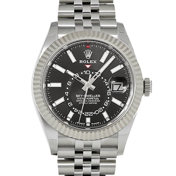 ロレックス スカイドゥエラー 336934 ブライトブラック メンズ 時計 【中古】【wristwatch】