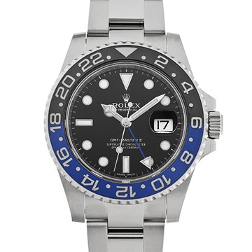 ロレックス GMTマスターII 116710BLNR ブラック メンズ 時計 【中古】【wristwatch】