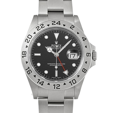 ロレックス エクスプローラーII 16570 ブラック メンズ 時計 【中古】【wristwatch】