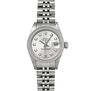 ロレックス デイトジャスト 26 69174G シルバー/ダイヤモンド レディース 時計 【中古】【wristwatch】