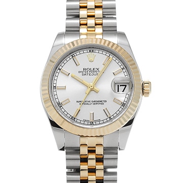 ロレックス デイトジャスト 31 178273 シルバー/ダイヤモンド ユニセックス 時計 【中古】【wristwatch】