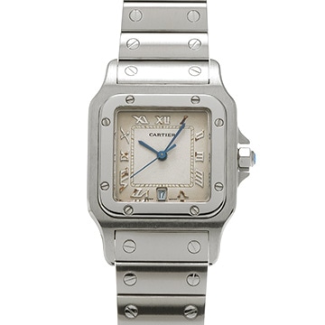 カルティエ サントス ガルベ LM W20025D6 アイボリー メンズ 時計 【中古】【wristwatch】