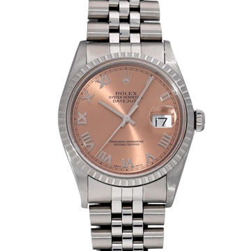 ロレックス デイトジャスト 16220 ピンク メンズ 時計 【中古】【wristwatch】