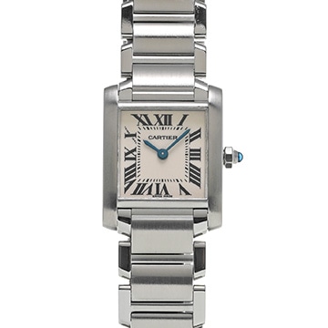 カルティエ タンクフランセーズ SM W51008Q3 シルバー レディース 時計 【中古】【wristwatch】