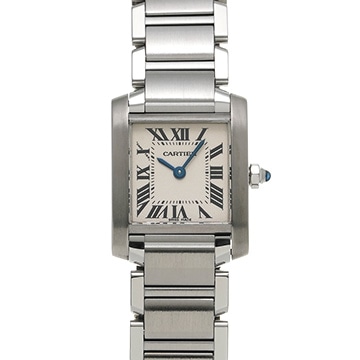 カルティエ タンクフランセーズ SM W51008Q3 シルバー レディース 時計 【中古】【wristwatch】