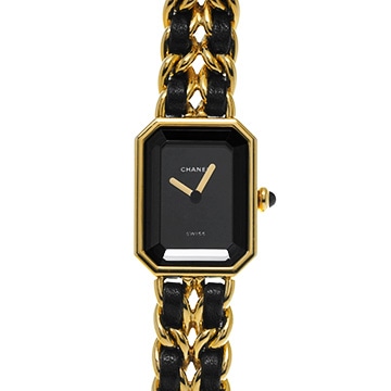 シャネル プルミエール M H0001 ブラック レディース 時計 【中古】【wristwatch】