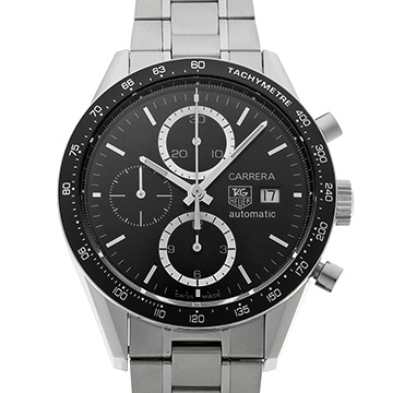 タグ ホイヤー カレラ キャリバー16 クロノグラフ CV2010.BA0794 ブラック メンズ 時計 【中古】【wristwatch】
